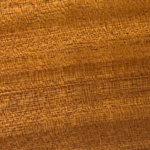 Image showing texture of Sapele wood used to construct McGrath Woodworks taxidermy pedestals, mounts, and other products
