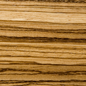 Image showing texture of Zebrawood used to construct McGrath Woodworks taxidermy pedestals, mounts, and other products